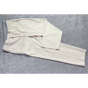 Nike Golf Chino Pants Men 36 x 30 Beige Flat Front Polyester Spandex Light Wash